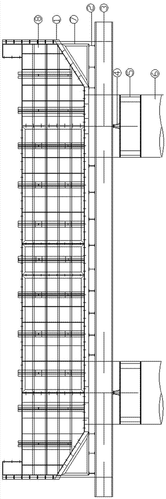 Quickly adjustable support for a cover beam and its construction method