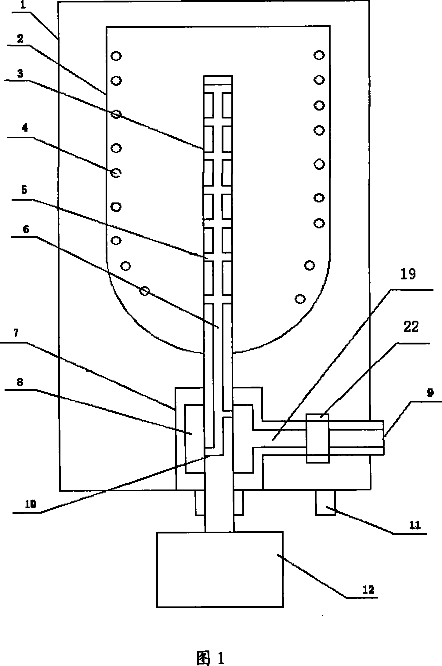 Central pipe throwing-rinsing washing method and washing machine manufactured by the same