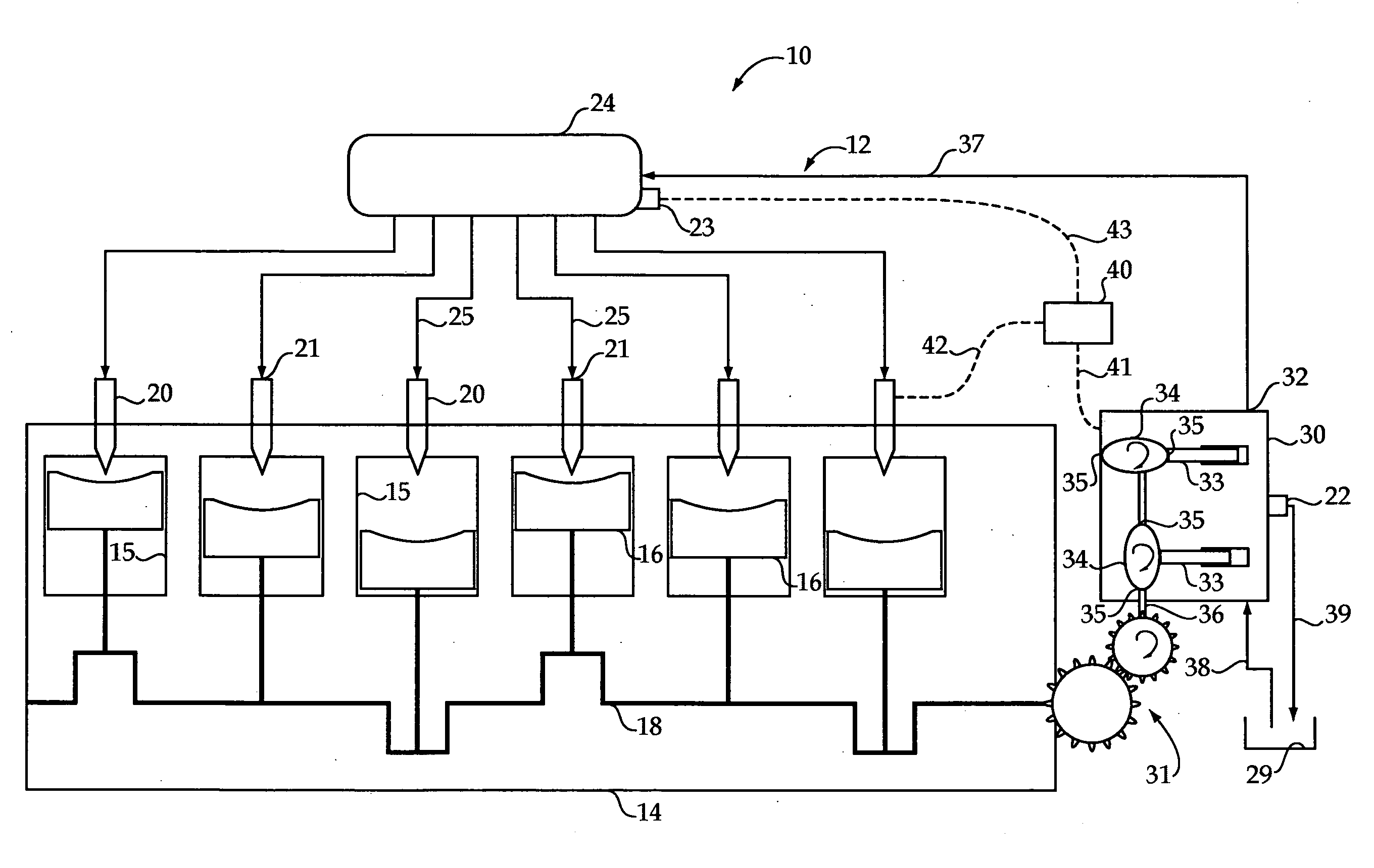 Synchronizing common rail pumping events with engine operation