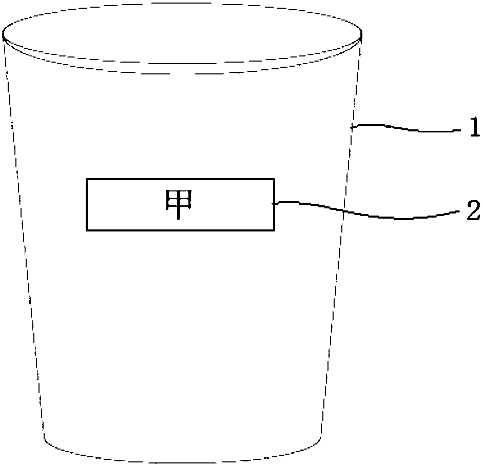 Water cup with marking function