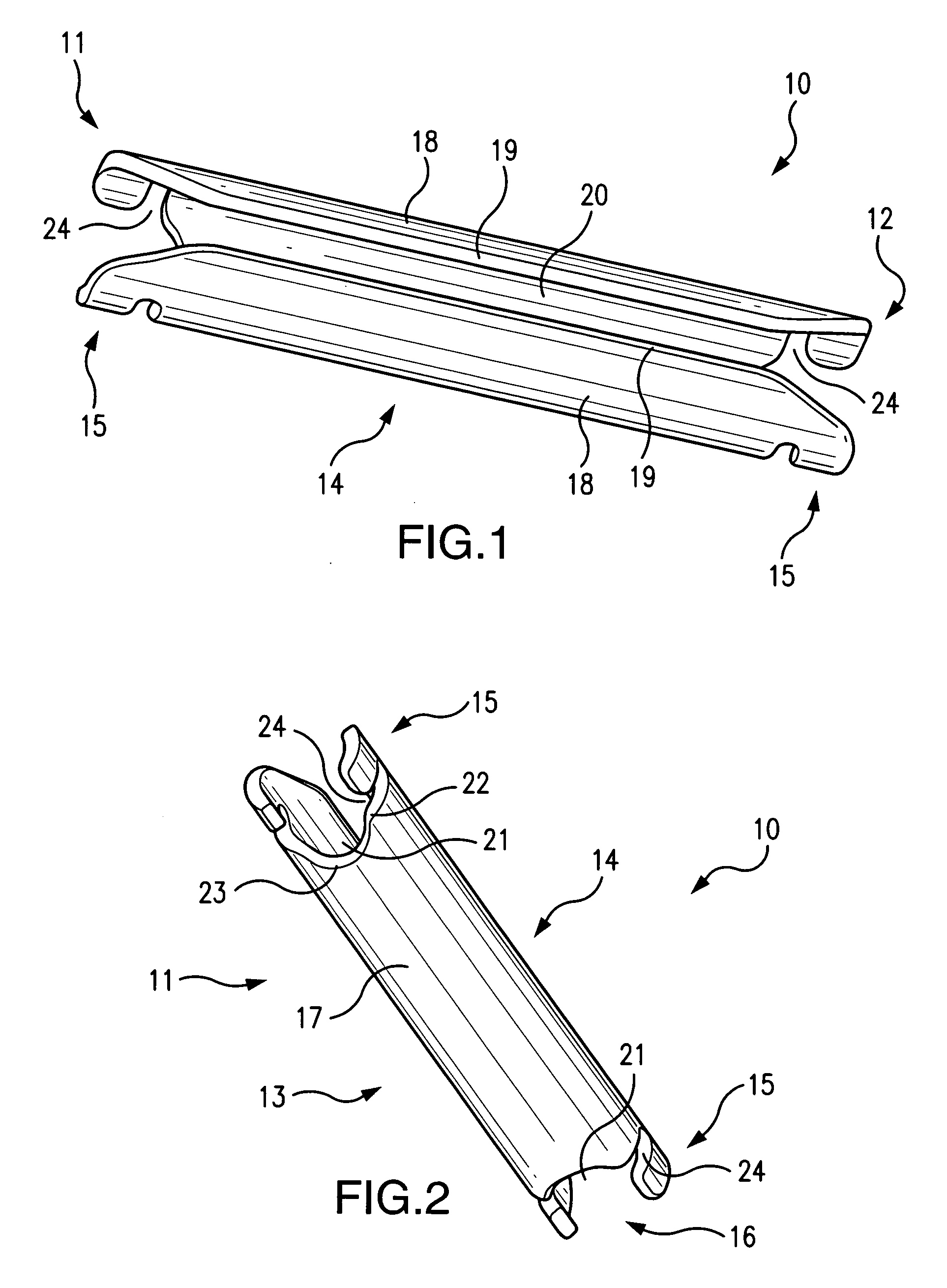 Carrying handle for shopping bags