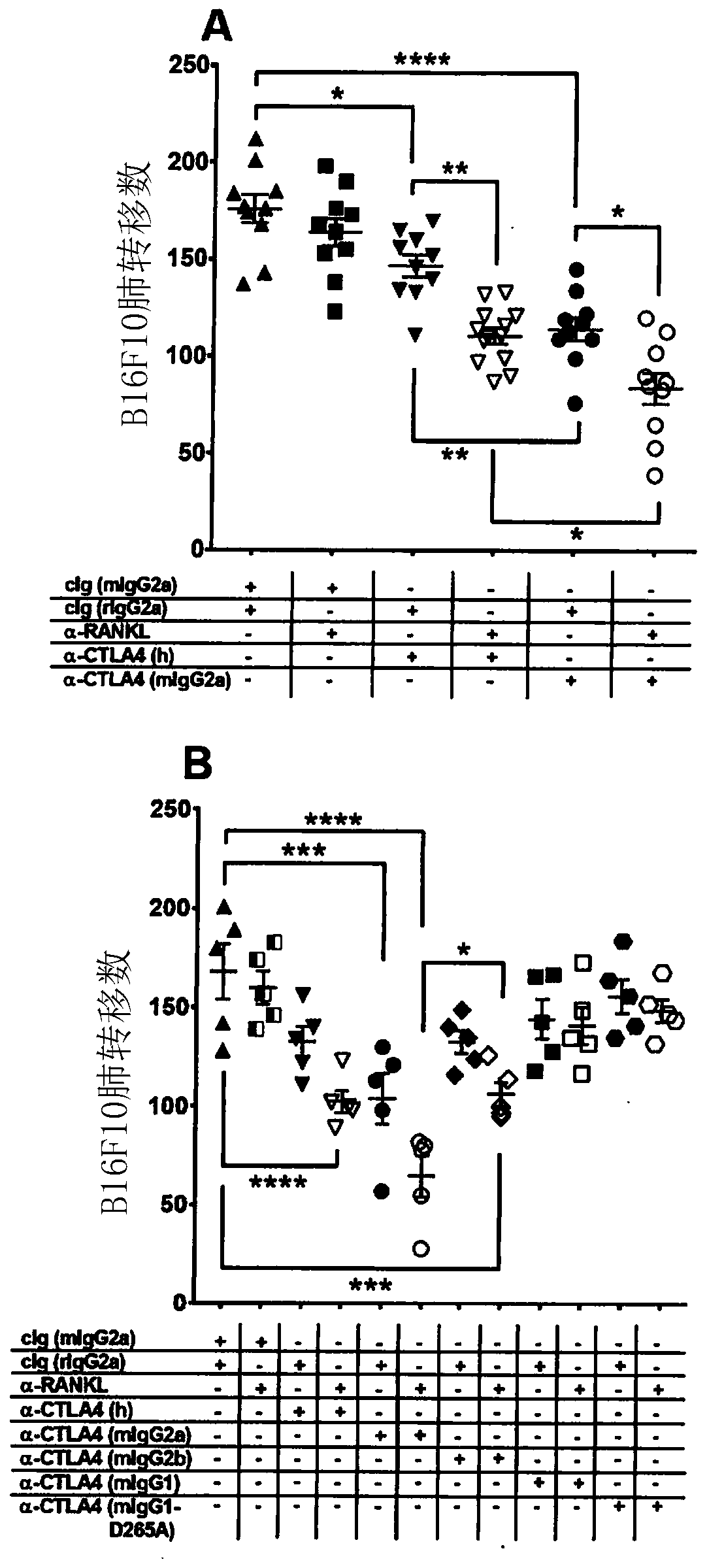 Combination of, or bispecific binding molecule to, immune checkpoint molecule antagonist and rank-l (nf- kb ligand) antagonist for cancer therapy or prophylaxis and uses therefore