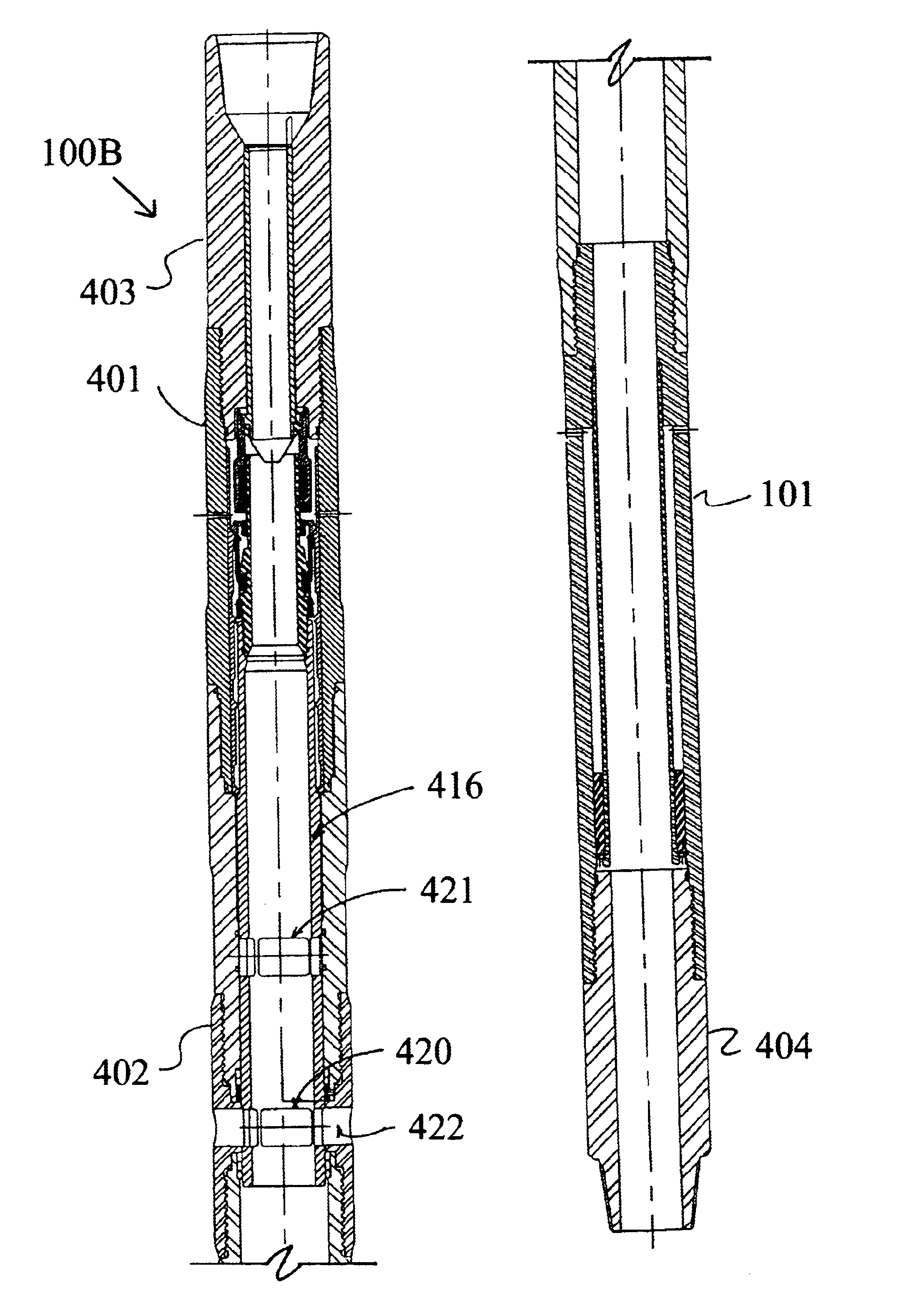 Surge pressure reduction apparatus with volume compensation sub and method for use