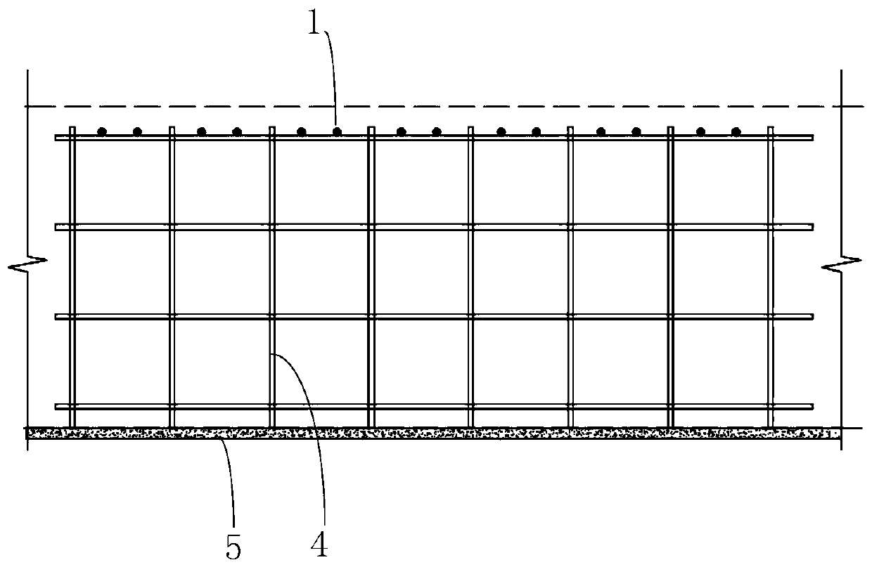 Steel bar structure of thick raft and inversion construction method of steel bar structure