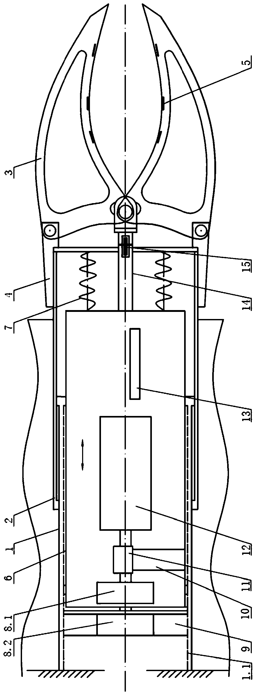 Deep water work zero-gravity linear telescopic manipulator