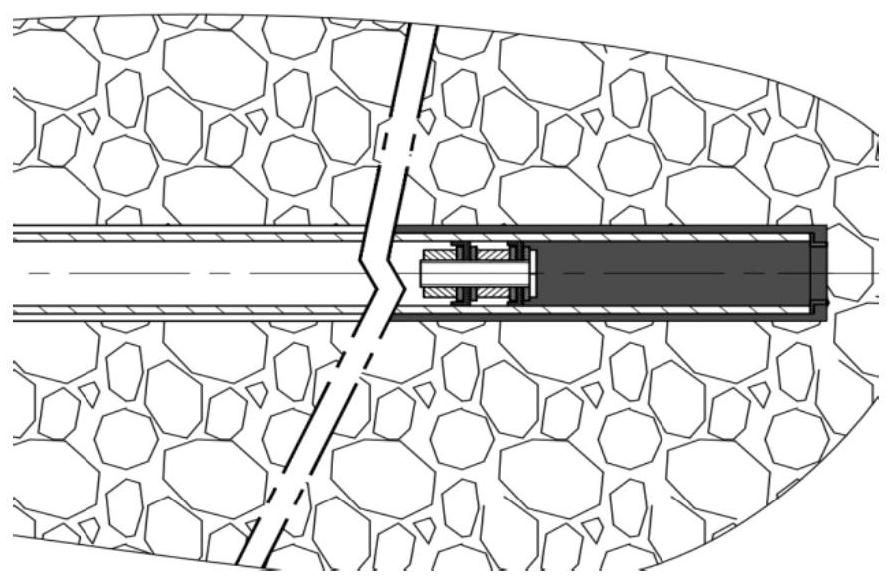 Piston and anchor rod for preventing anchor agent from returning and method