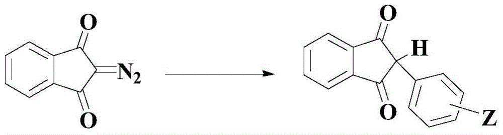 A kind of catalytic synthesis method of indane-1,3-diketone compound