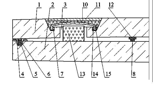 Convex toughened vacuum glass provided with getter with edges being sealed by sealing strips and sealing grooves and manufacturing method thereof