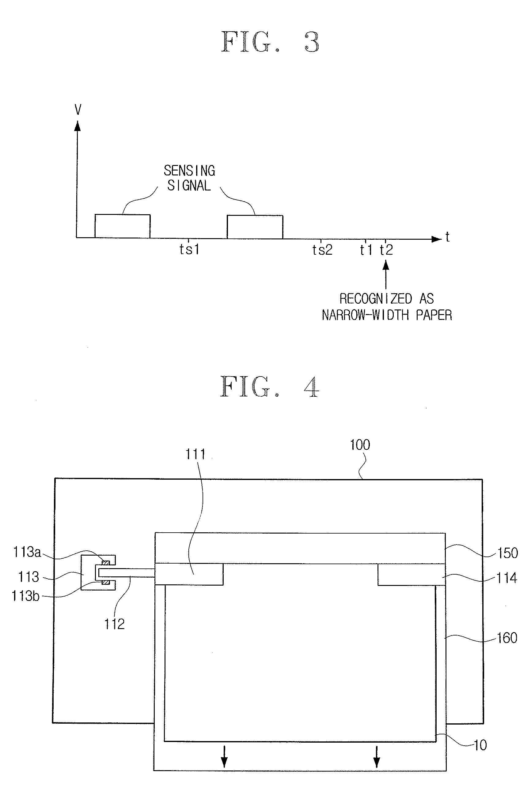 Image forming device to determine paper width and image forming method thereof