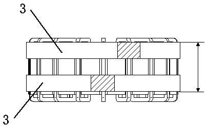 Magnetic flux modulation stator structure using axial sectional hysteresis loop