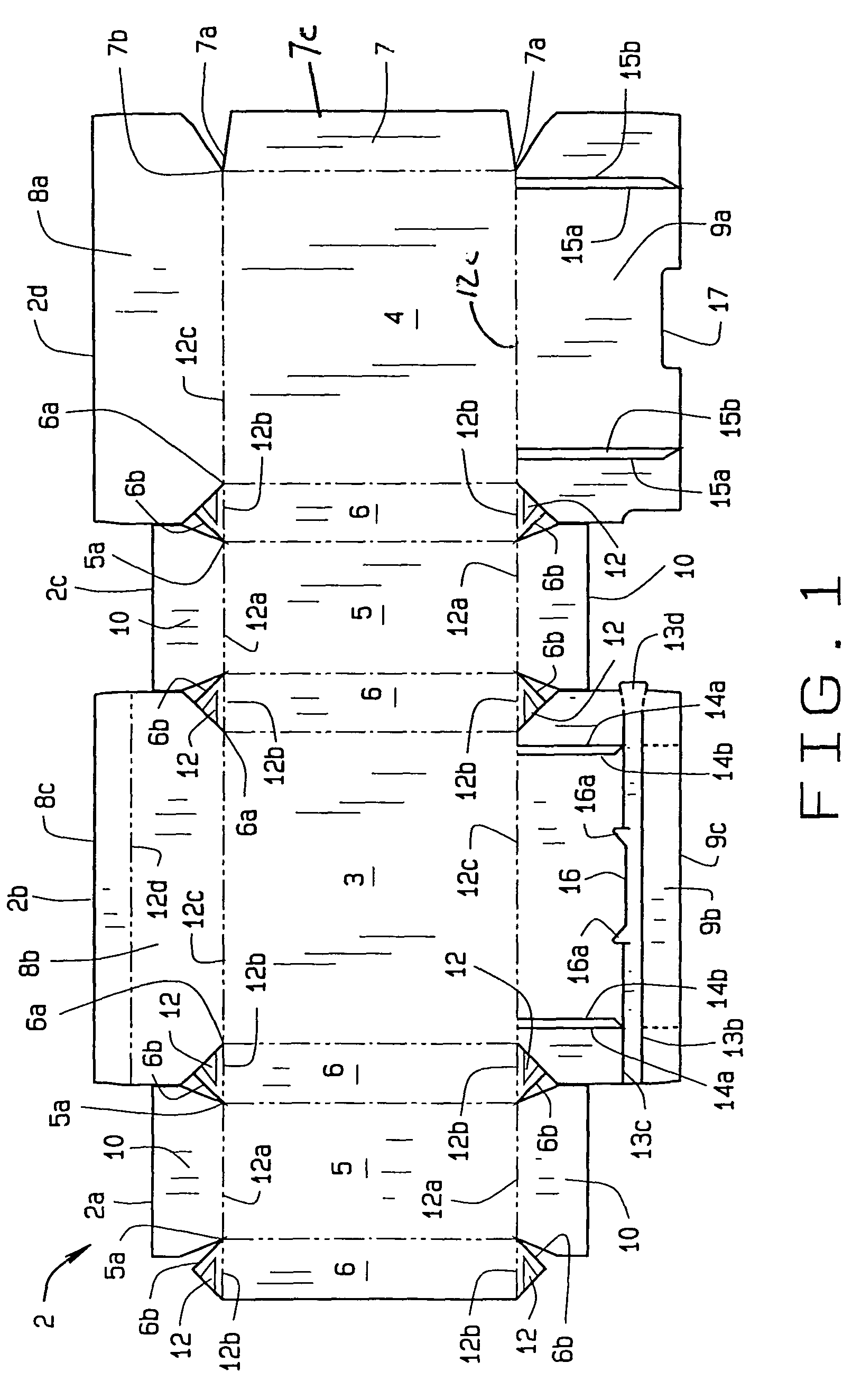 Anti-sifting polygonal carton