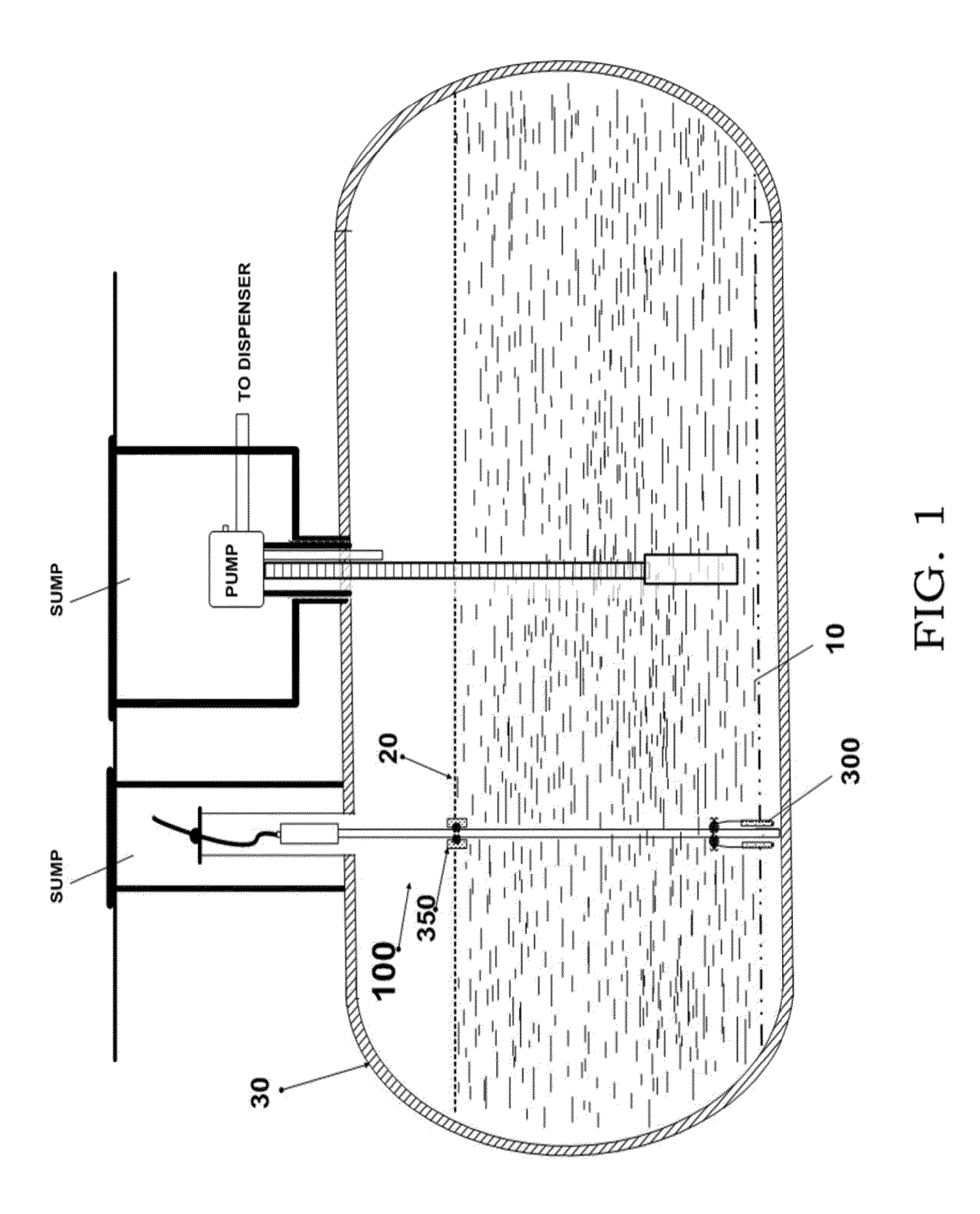 Magnetostrictive probe with inverted signal detection