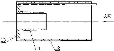 A glass fiber kiln electrode cooling water jacket