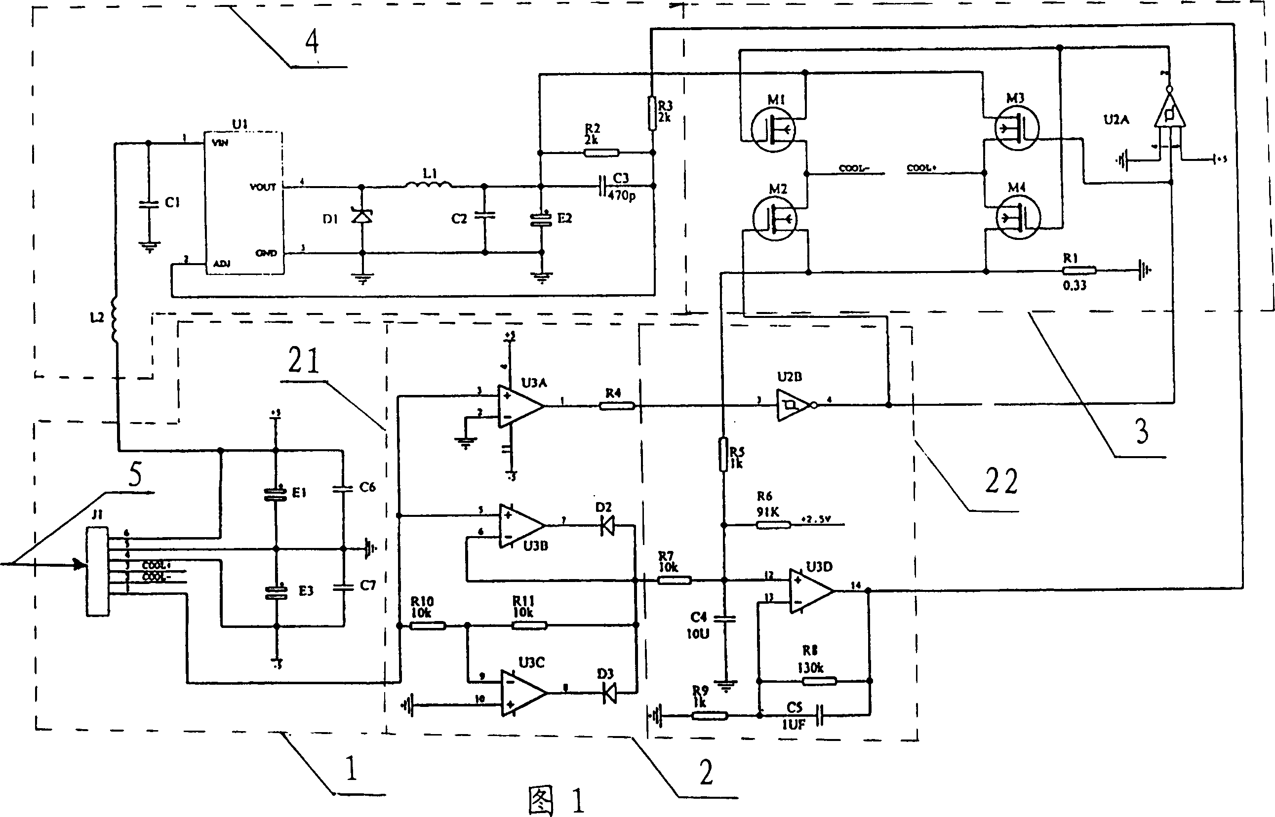 Wave-length controlling circuit of light communication wavelength division multiplexing