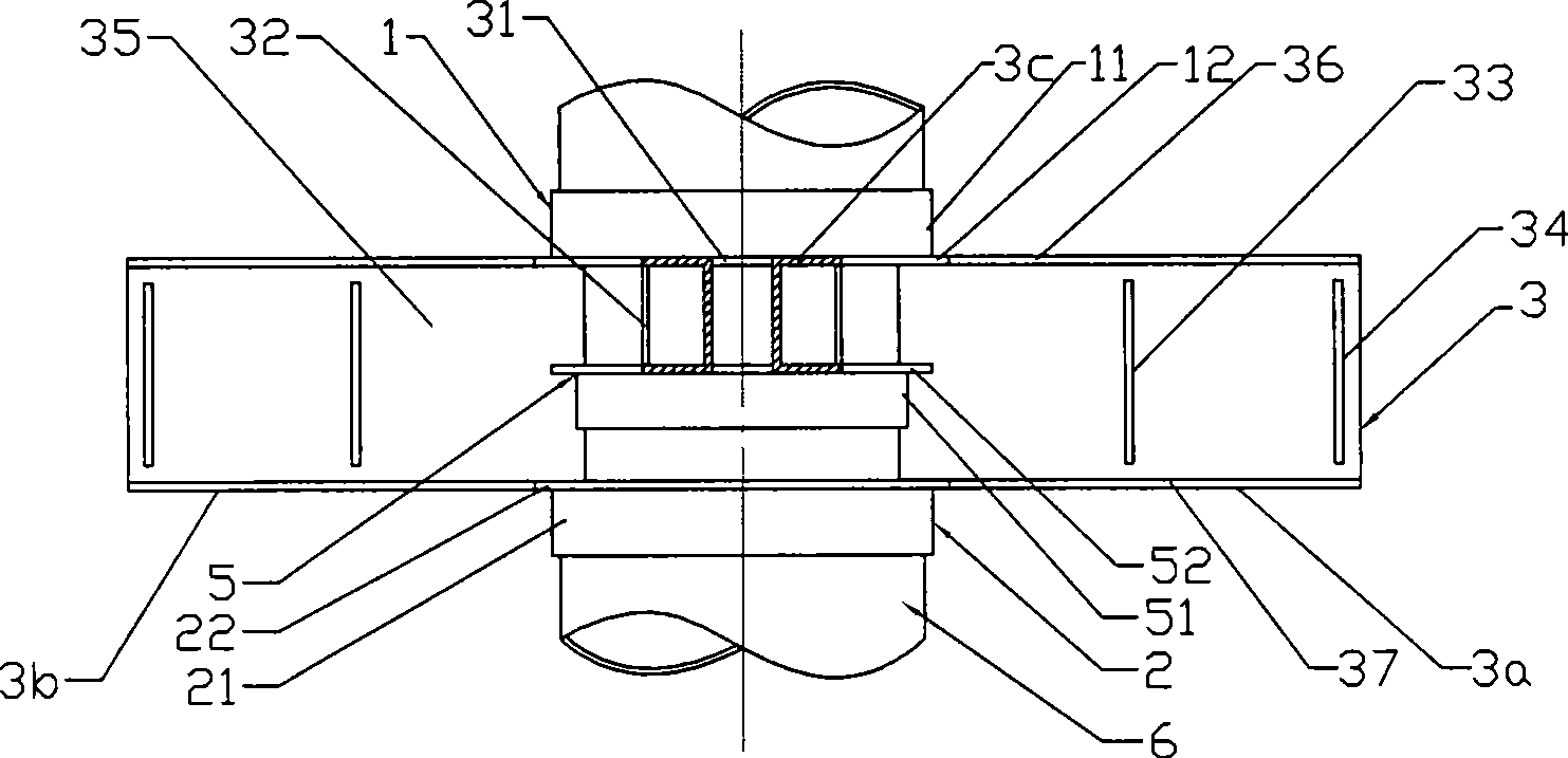 Node component used for connecting steel tube concrete column with building roof beam