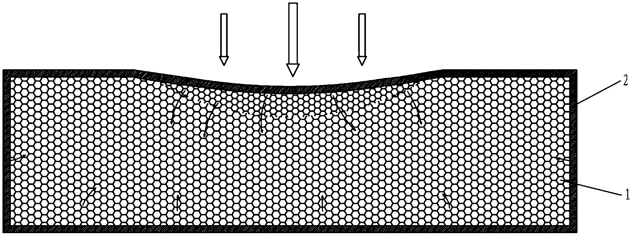 Damping structure with flexible airtight materials wrapping soft foaming materials in sealing mode