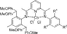 Pyridinimine cobalt complex containing diphenylmethoxy group and its preparation method and application