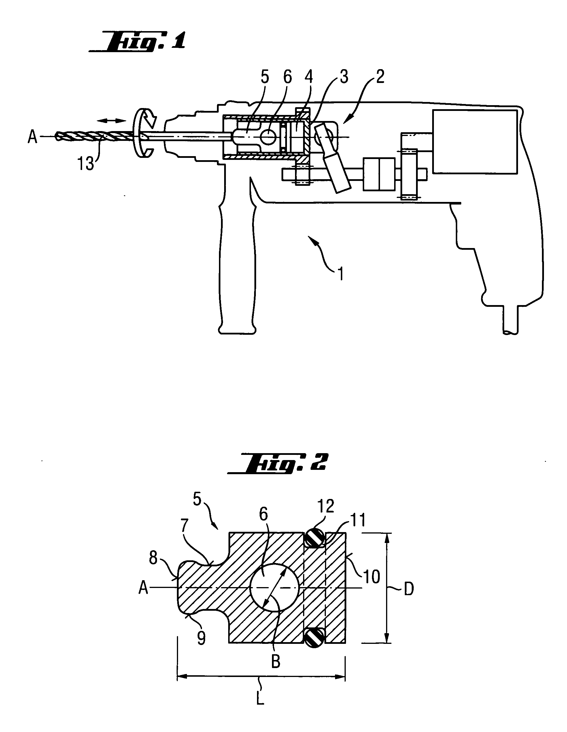 Hand-held power tool with a pneumatic percussion mechanism