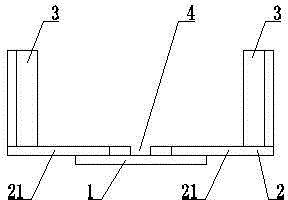 Groove-type rail for logistics trolley