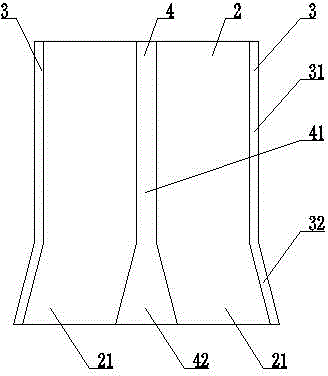 Groove-type rail for logistics trolley