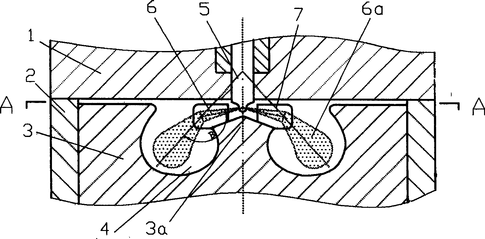 Collision spray burning system of internal combustion engine