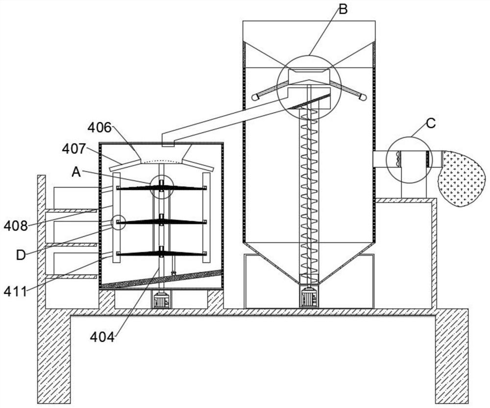 Environment-friendly hopper with grain separation function