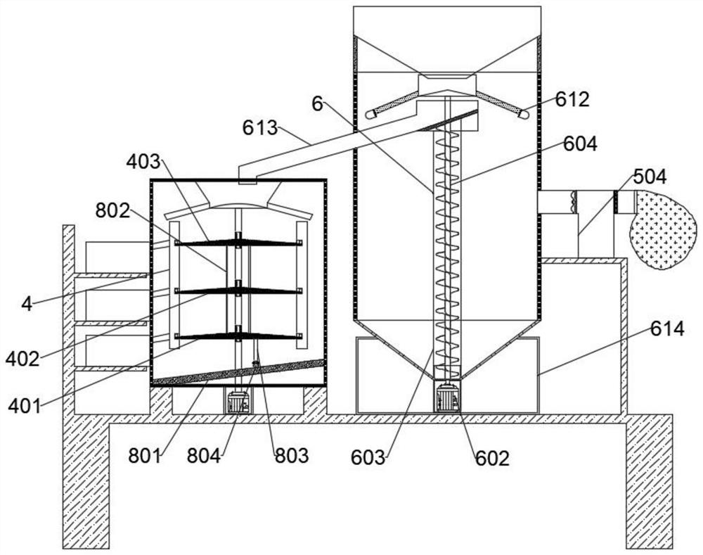 Environment-friendly hopper with grain separation function