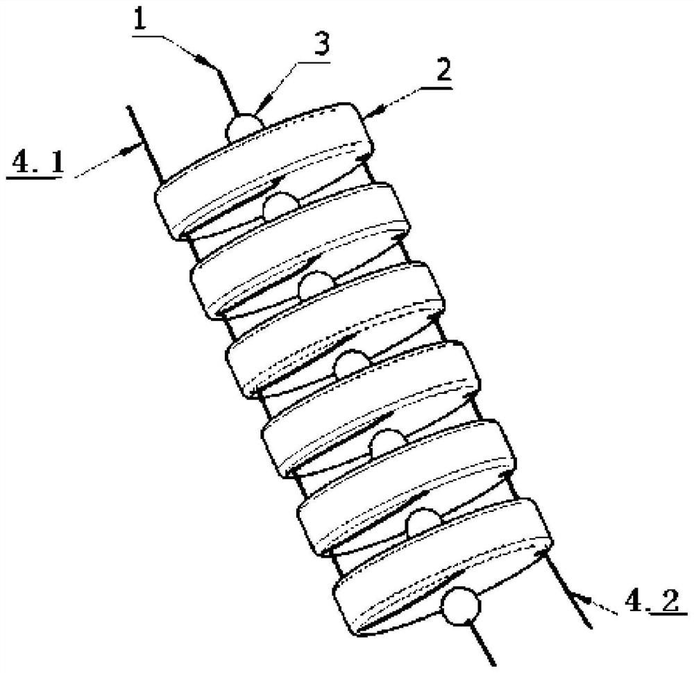 An easy-to-remove curved anti-wrinkle mandrel