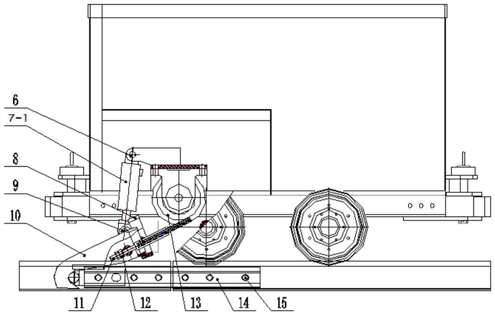 Automatic anti-running mine car in inclined lane and anti-running braking method thereof