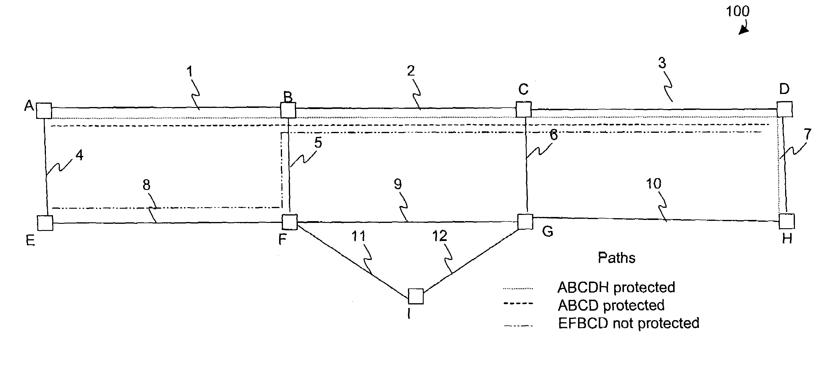 Line-level path protection in the optical layer