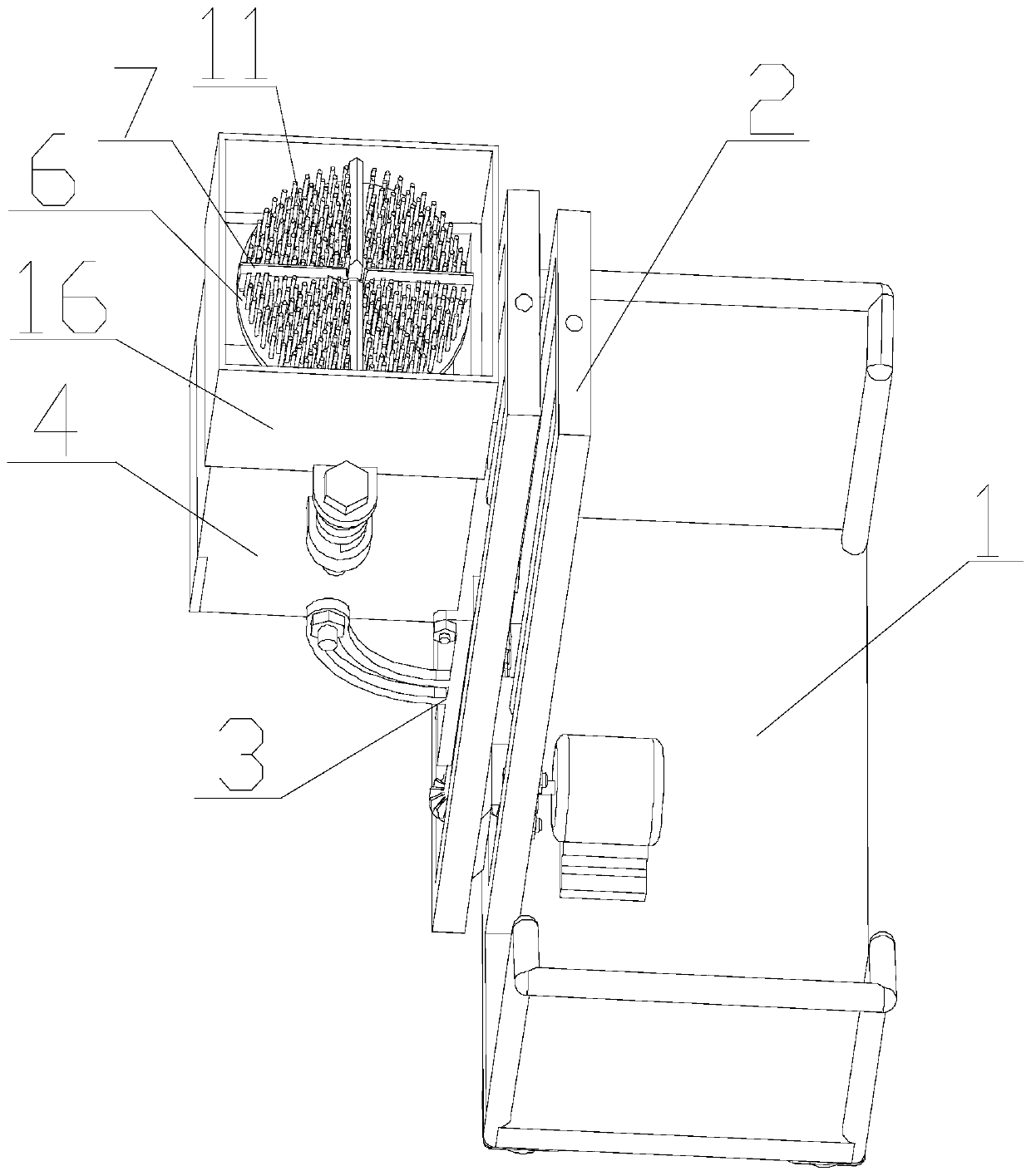 Wall skin cleaning device for building construction and use method thereof