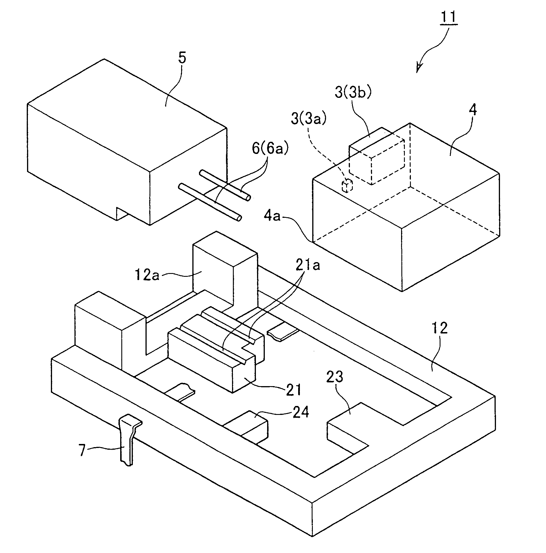 Optical module, optical element attachment method, and receptacle-fitted optical module