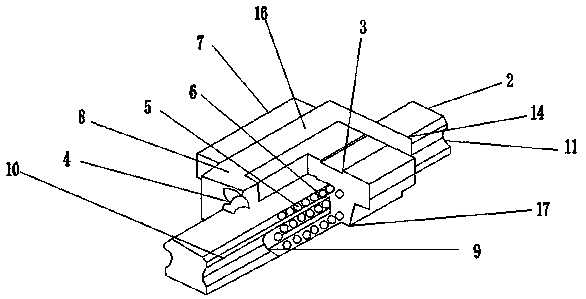 Rolling track of wall color press