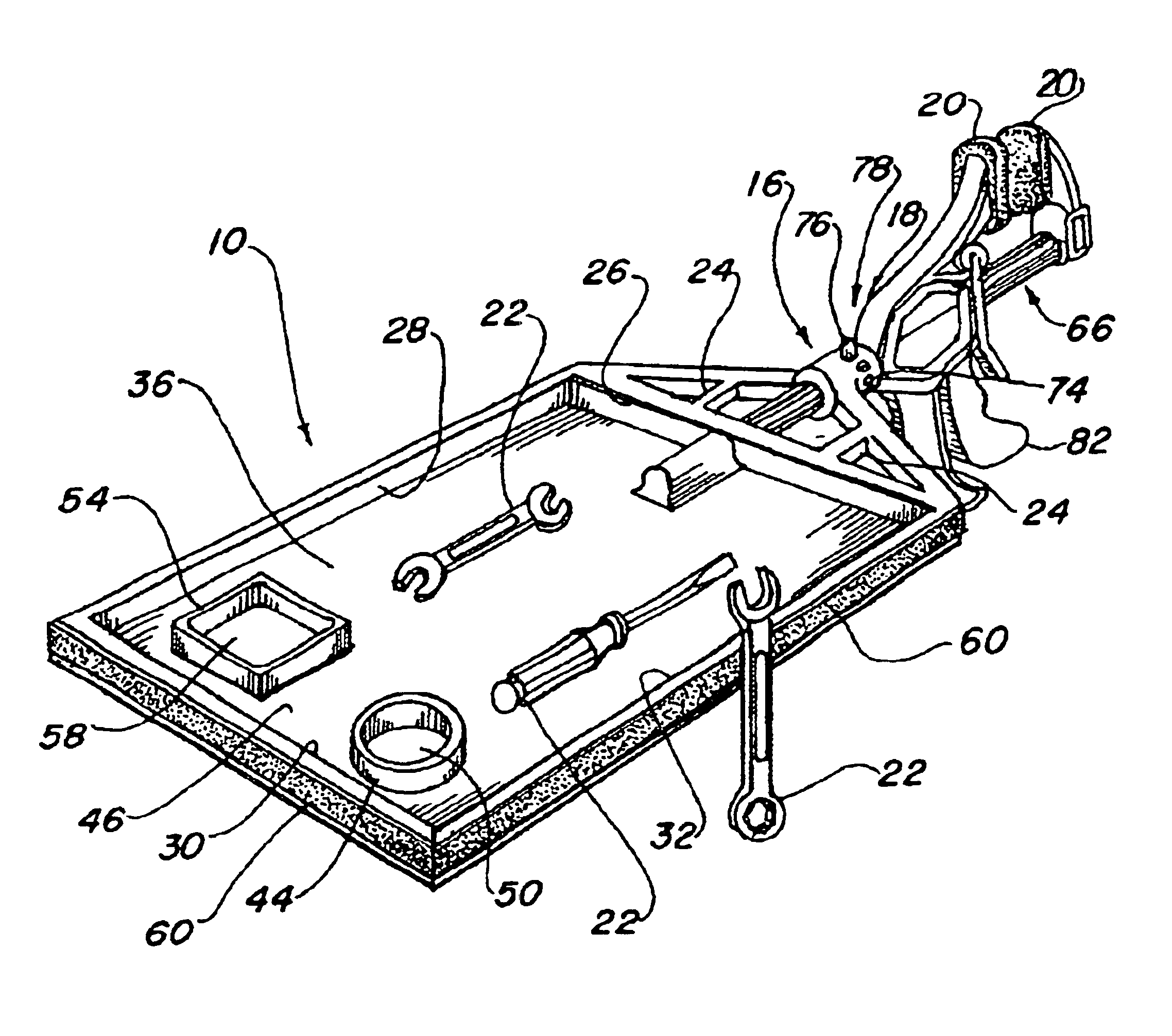 Attachable mechanic's accessory tray