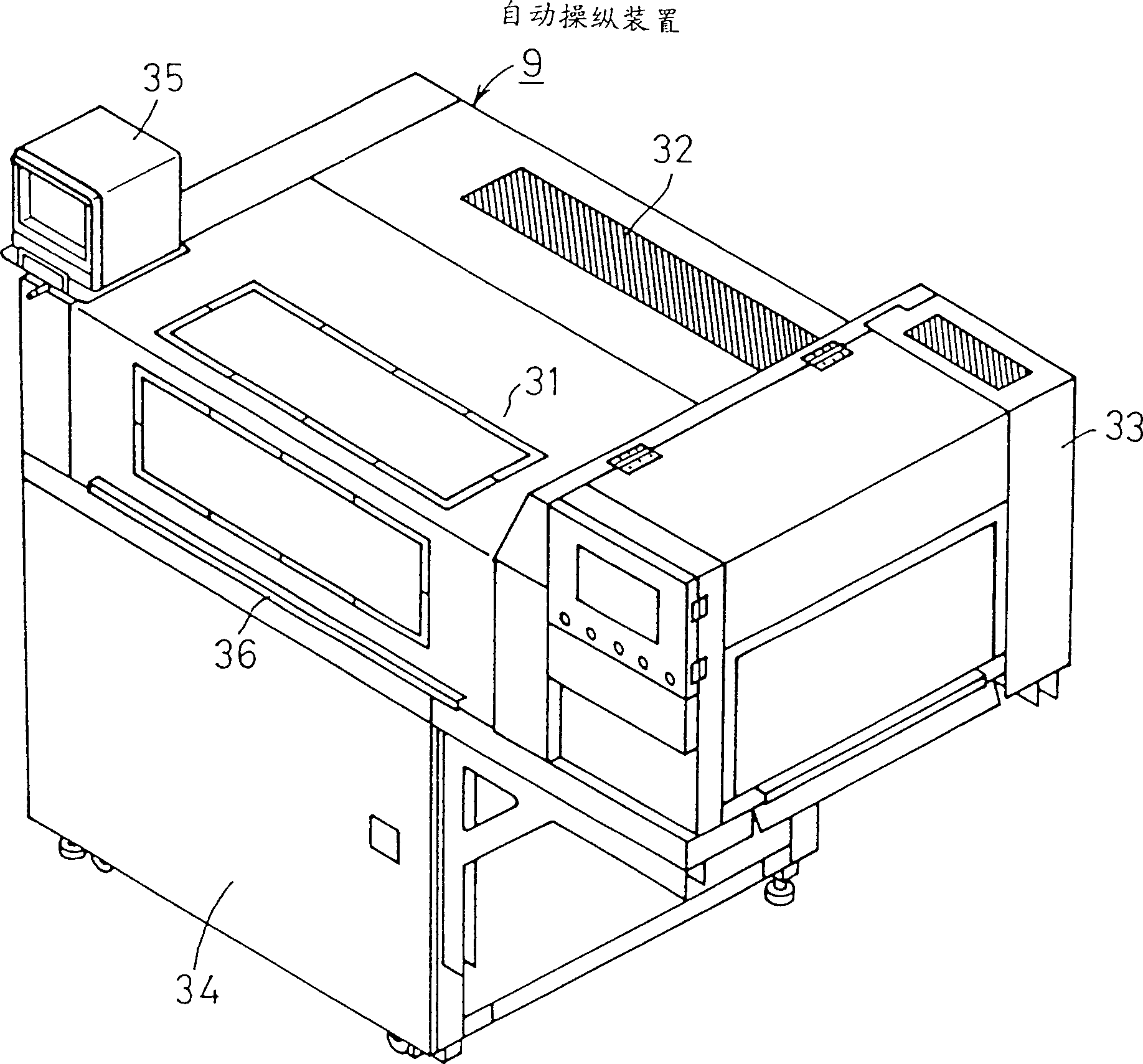 Automatic handler and method of measuring devices using the same