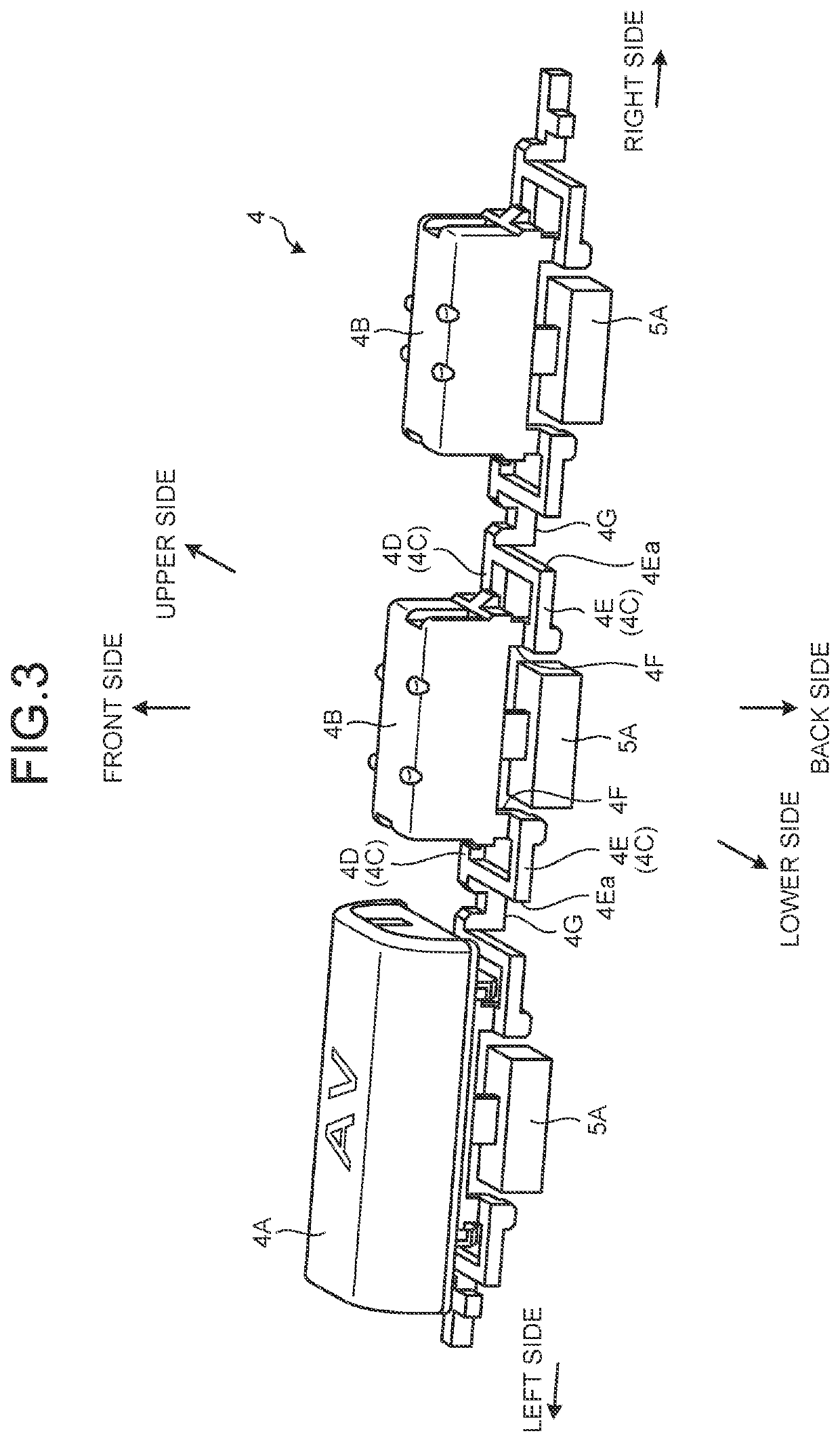 Hinge structure of button and electronic device