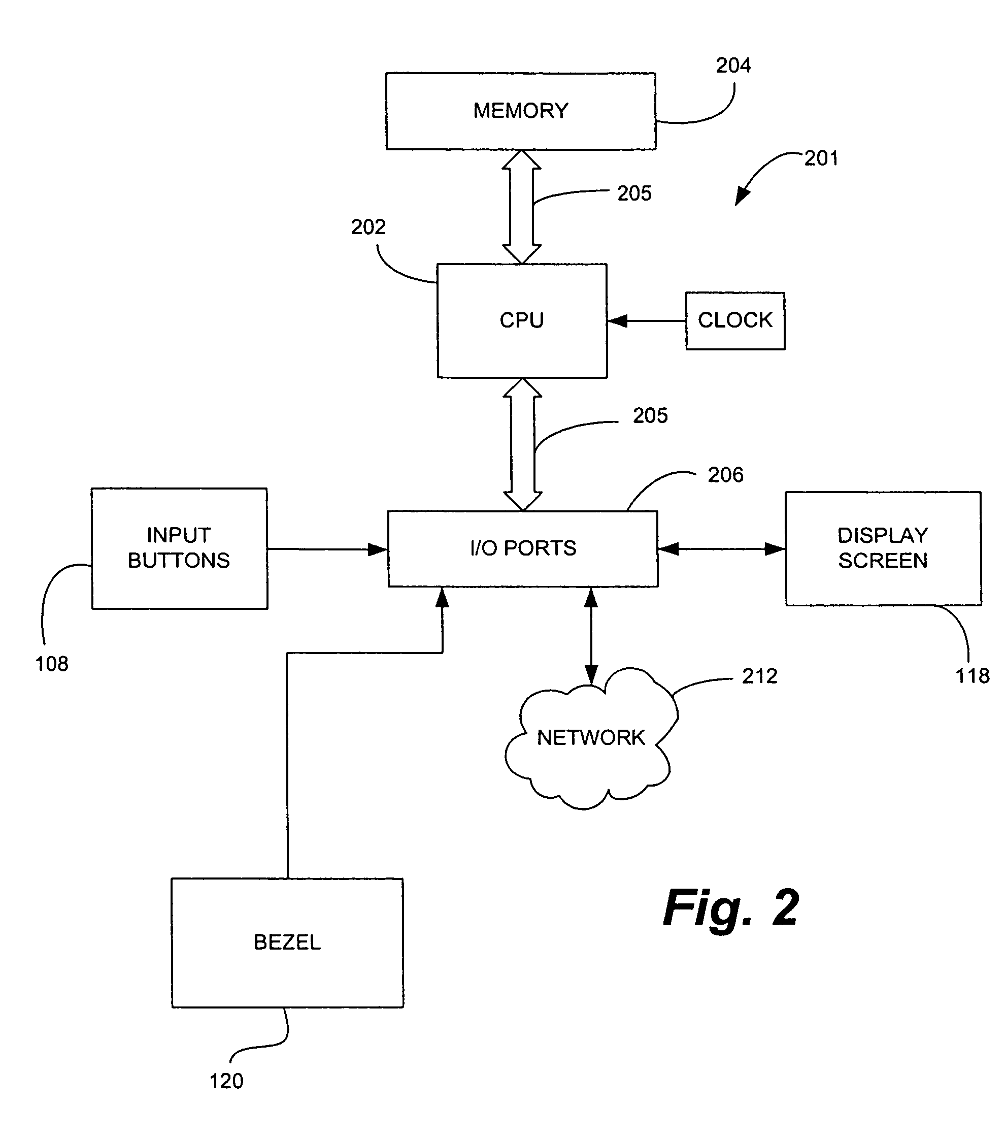 Bezel interface for small computing devices