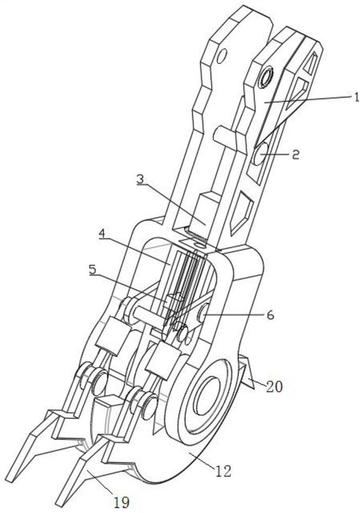 Wheel walking type robot foot end mechanism suitable for all-terrain road conditions