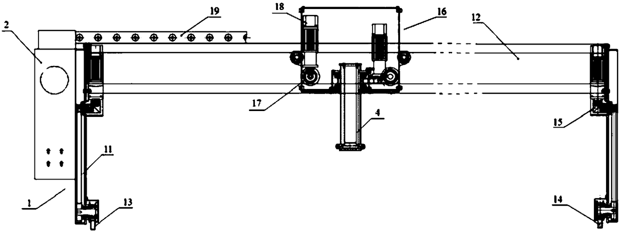 Greenhouse fertilizer applying machine