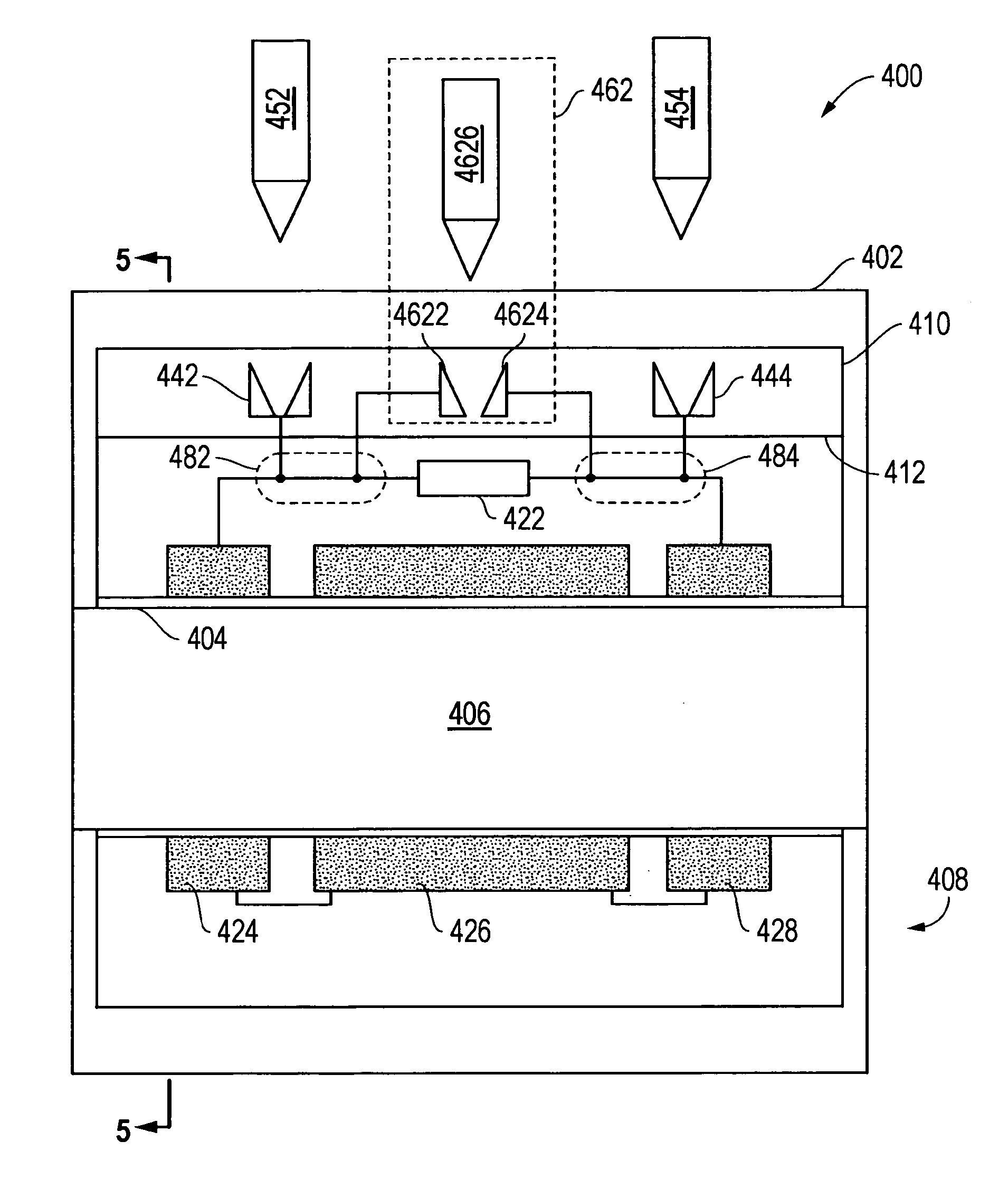 Circuit including a superconducting element and a switch, a system including the circuit, and a method of using the system
