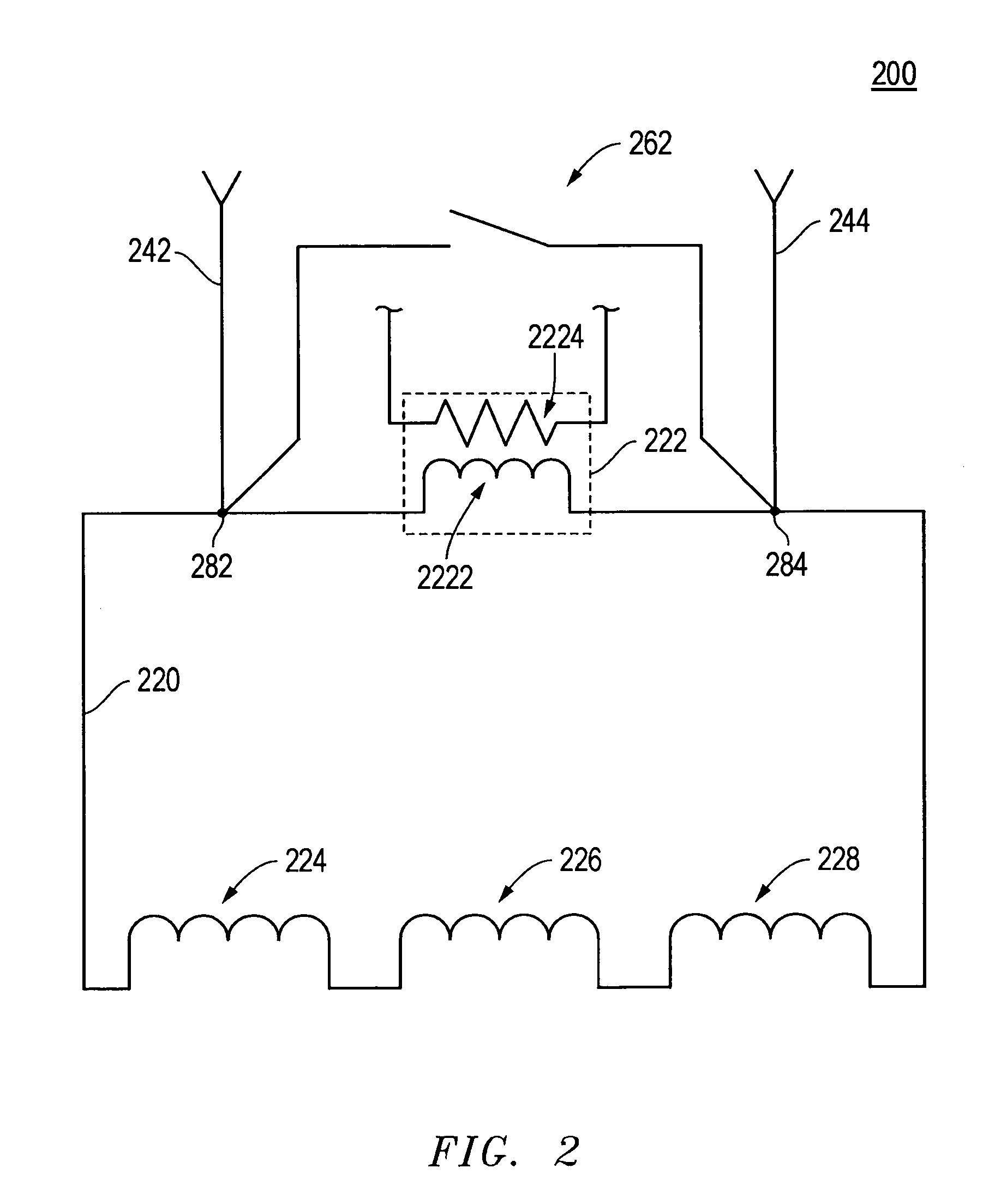 Circuit including a superconducting element and a switch, a system including the circuit, and a method of using the system