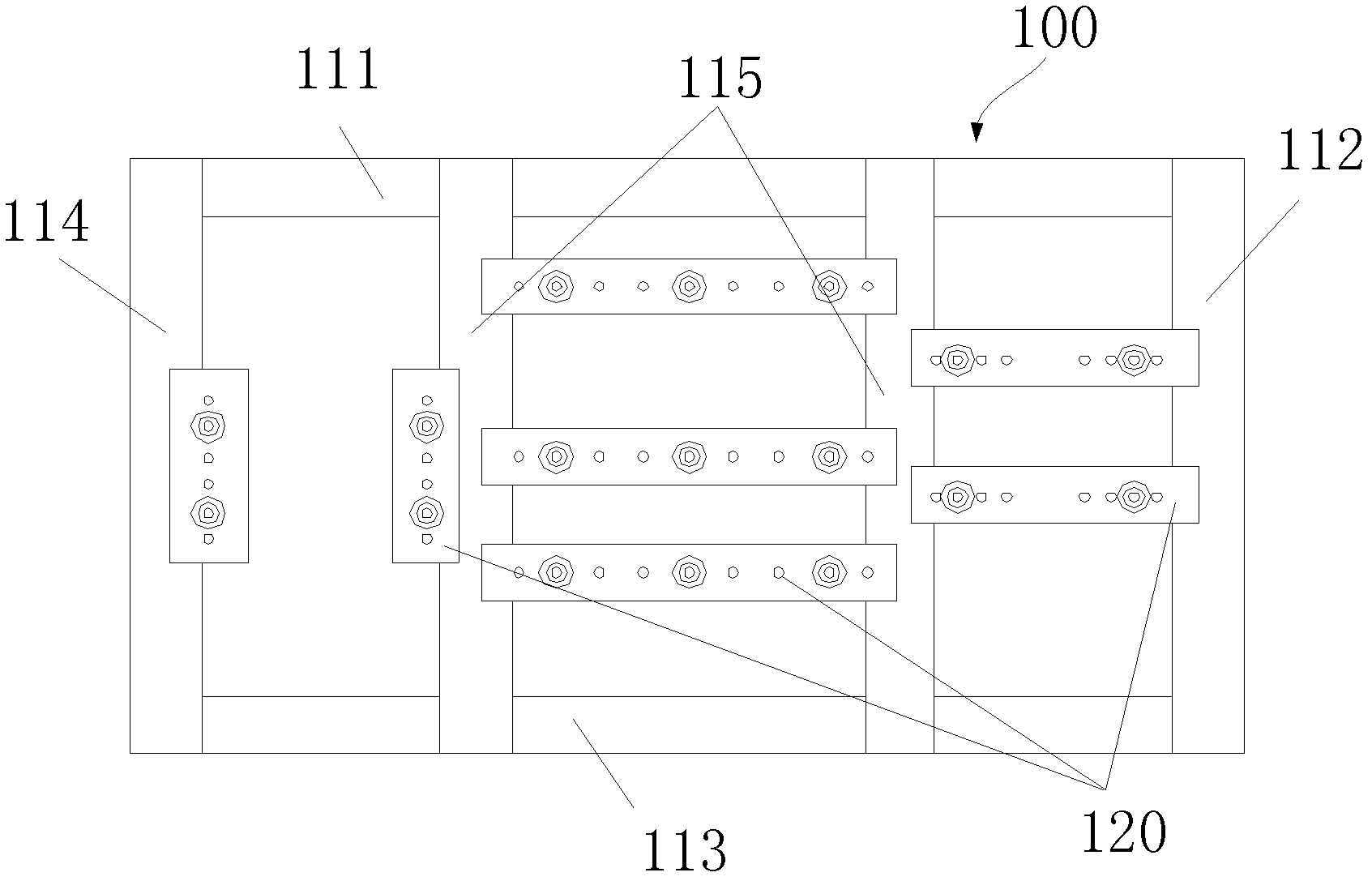 Connecting piece, back board and liquid crystal display device