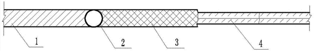 Method for connecting rigid body and flexible body of dam foundation of reservoir