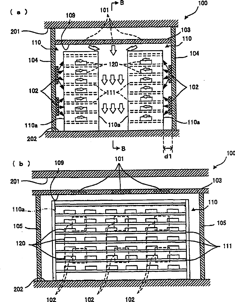 Stocker for semiconductor substrate