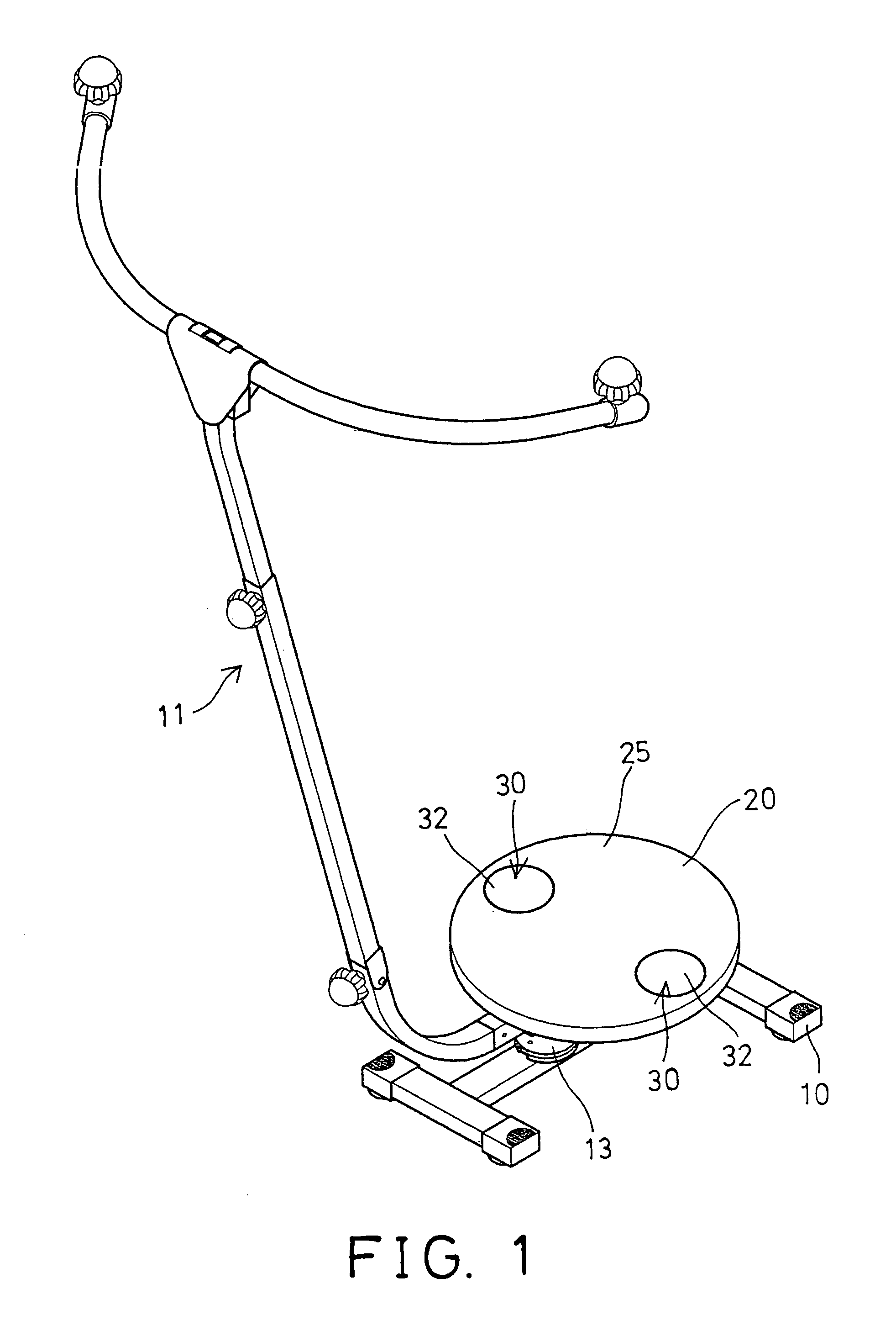 Twist exerciser having pivotal foot supports