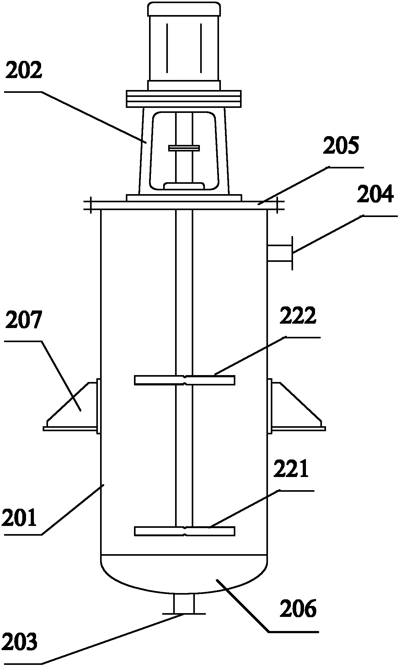 Sludge water heat drying treatment device and homogeneous reactor thereof