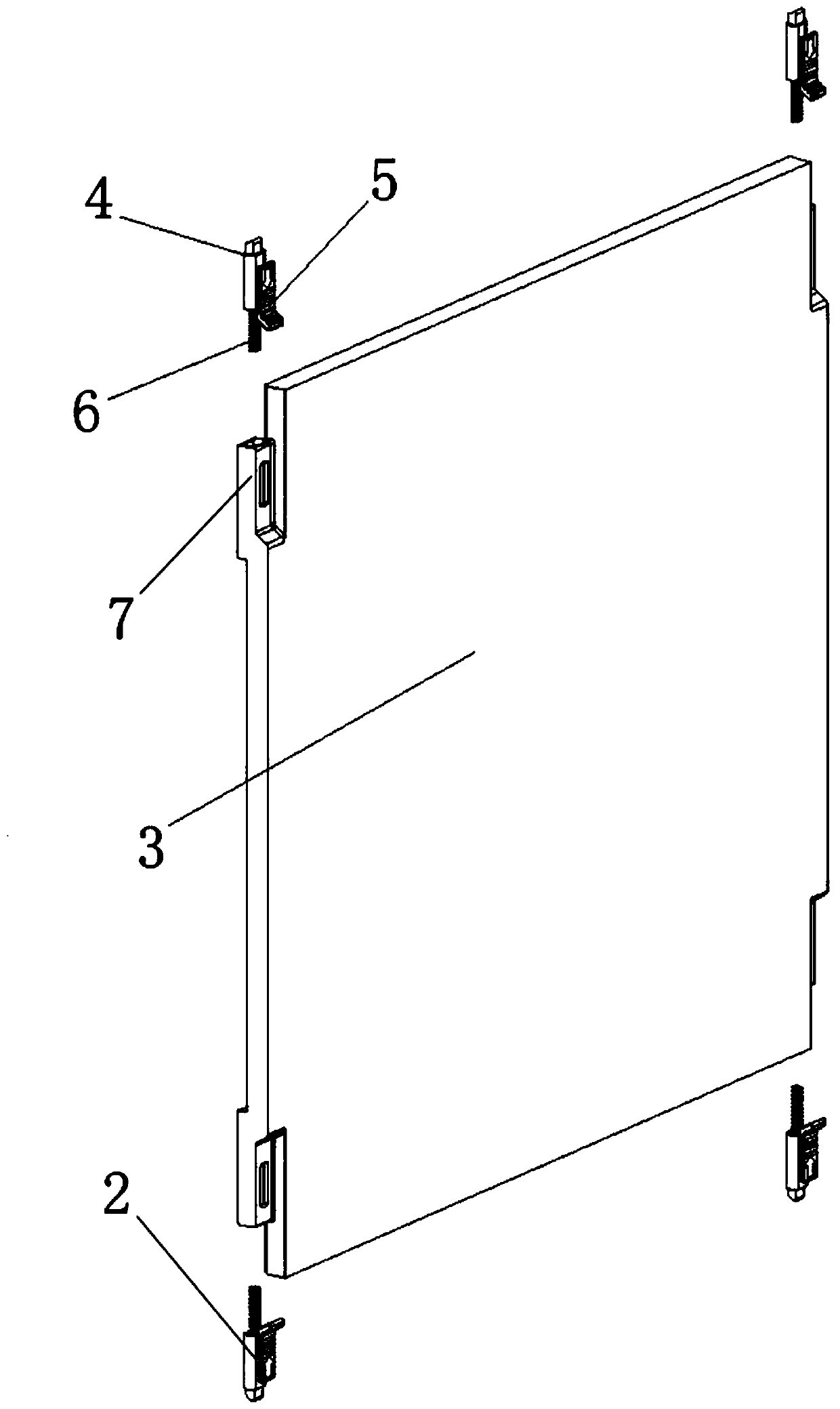 Quickly-dismountable-and-mountable case cover plate structure