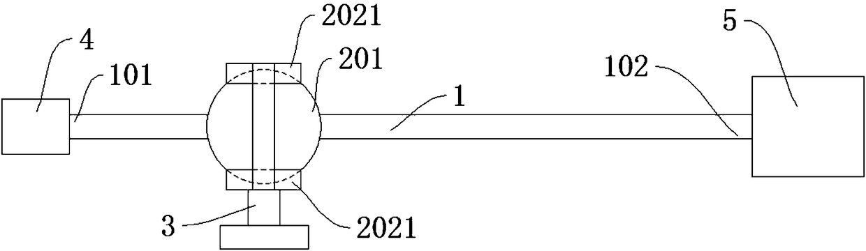 Displacement amplifying mechanism, optical fiber scanning device and projector