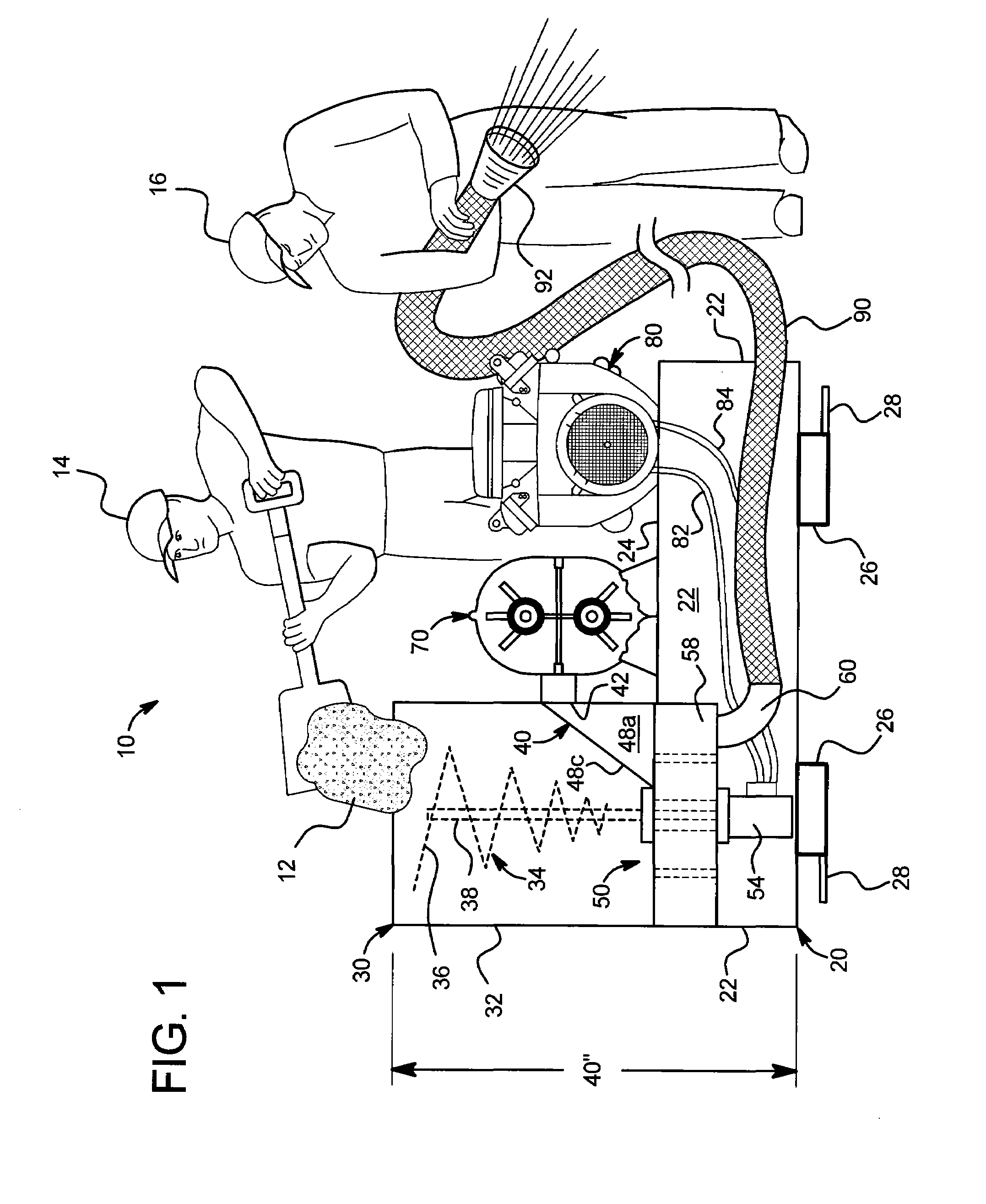 Portable pneumatic blower