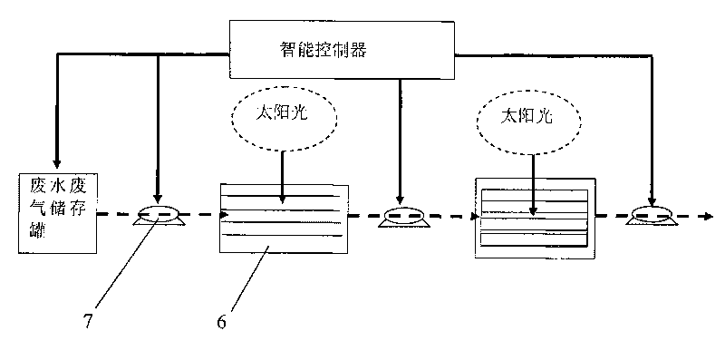 A waste water and waste gas photodegradation apparatus and system thereof